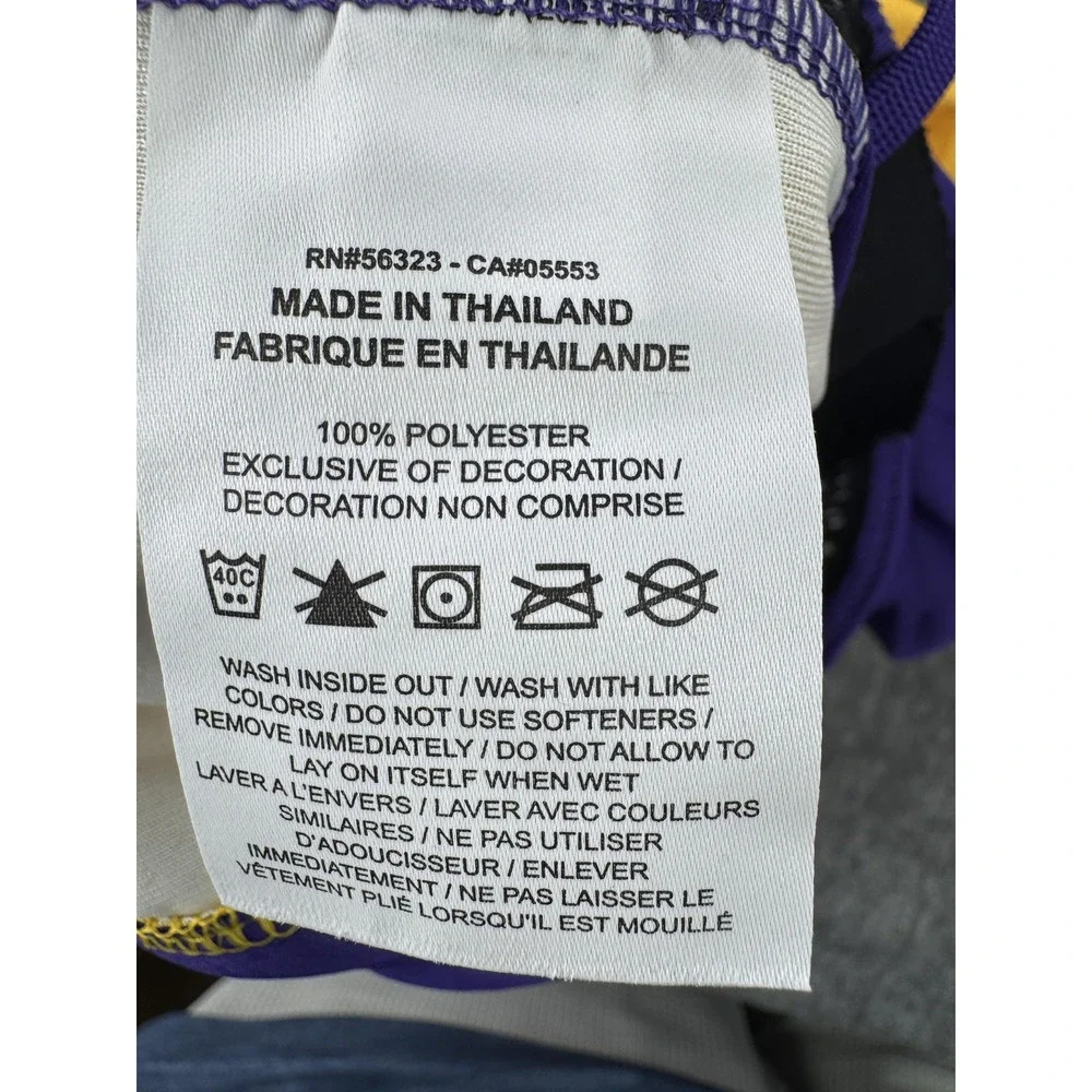 Los Angeles Lakers Shorts Mens Large Tall Purple Yellow NBA Basketball Nike